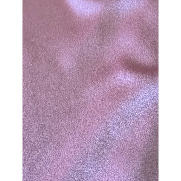 Theia One-Shoulder Coral Maxi Dress W/Ruffle Detail Womens Size 8 Polyester Blen - Picture 10 of 11